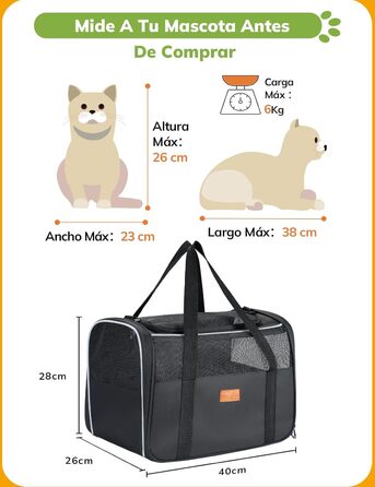 Транспортна переноска для котів та цуценят Morpilot до 5 кг, сіра, велика, для подорожей та до ветеринара