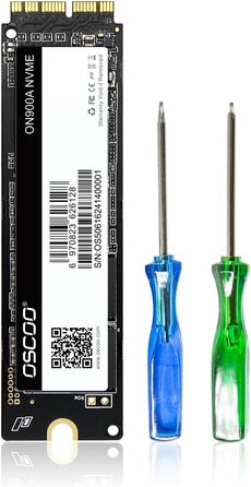 SSD 2TB NVMe PCIe Gen3.0x4 для Mac (2013-2018) - Швидкість до 2000 МБ/с читання, 1600 МБ/с запису