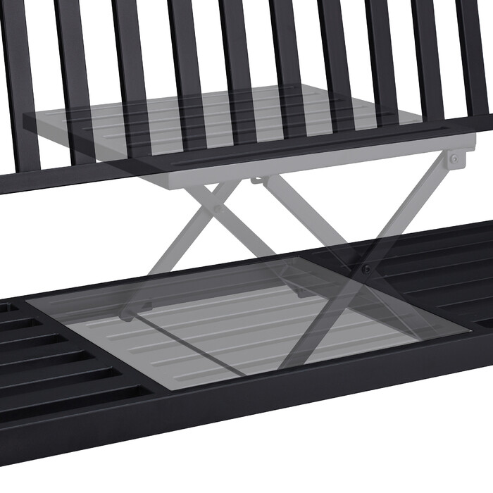 Relaxdays Garden Bench with Folding Table