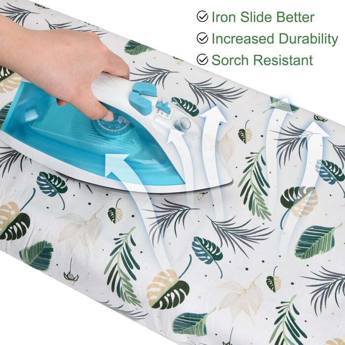 Чохол для прасувальної дошки універсальний 135 x 56 см, для парогенераторів та прасувальних столів, захисний чохол, легко встановлюється