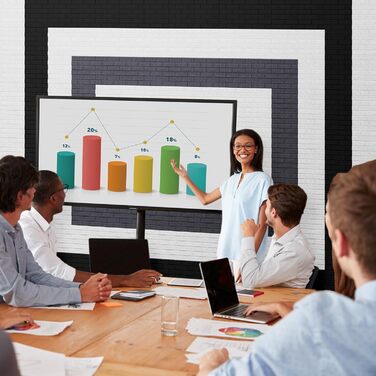 Акустичні панелі TONOR під цеглу самоклеючі, 18 шт. (30x30x0,9 см), звукопоглинаючі панелі для шумоізоляції та декору стін, темно-сірі