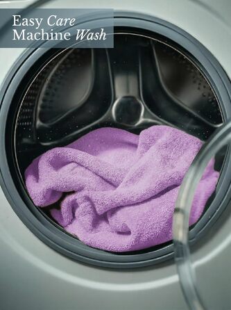 Набір банних рушників Utopia Towels (4 шт.), 100% бавовна, преміум якість 600 г/м², гігроскопічні та м'які, фіолетові