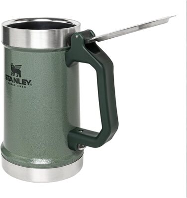 Беркріг Stanley з відкривачем, 680 мл, ізольований, зелений (Hammer Tone Green)