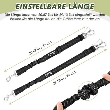 Автодзеркало для собак з кріпленням на ремінь безпеки, 2 карабіни - сумісне з автокріслом для дітей, регульоване дихаюче об'єднання (S, Сірий)