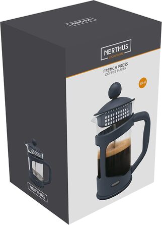 Кавоварка French Press NERTHUS FIH 319, 350 мл, блакитна