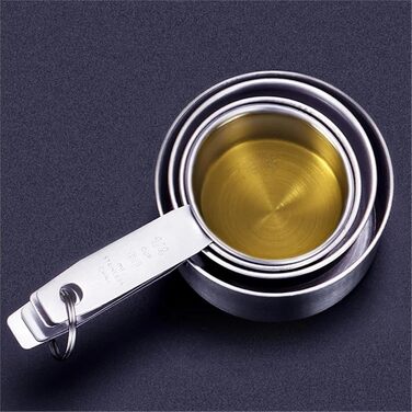 Measuring Spoon Set 8/10-Piece Stainless Steel Measuring Cups and Spoons, Stackable Serving Spoons, DIY Tools, Kitchen Accessories (11 Pieces)