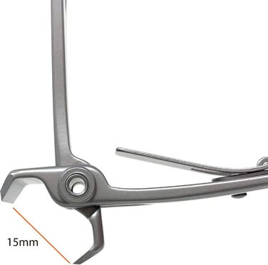 Кусачки для нігтів Kohm CP-220L прямі, 5 мм, для товстих нігтів, сріблясті