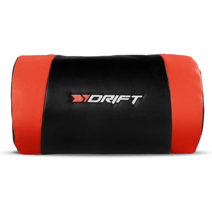 Ігрове крісло DRIFT DR175RED, екошкіра, 2D підлокітники, клас 4, чорний/червоний
