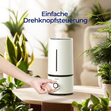 Ультразвуковий зволожувач повітря Raydrop 1.7L - тихий, для спальні та дитячої, для дитини та рослин, автоматичне відключення, білий