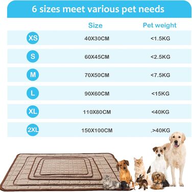 Кühlmatte für Hunde NIBESSER - Охолоджуючий килимок для собак NIBESSER, 40x30 см, коричневий