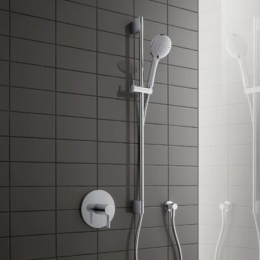 Душова лійка Duravit Universal з 3 режимами (Rain, Intense, Soft), ручна душова насадка Ø 110 mm, економія води MinusFlow, легко чиститься, хром