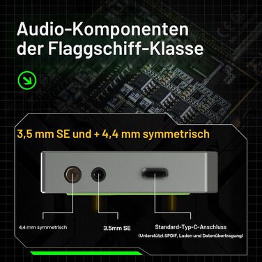 HiFi DAP плеєр HiBy R4 з Android 12, Bluetooth та Wi-Fi, підтримка Spotify, 32 ГБ + 2 ТБ пам'ять, виходи 3.5 мм та 4.4 мм Bal, Orange Sunset Chevron