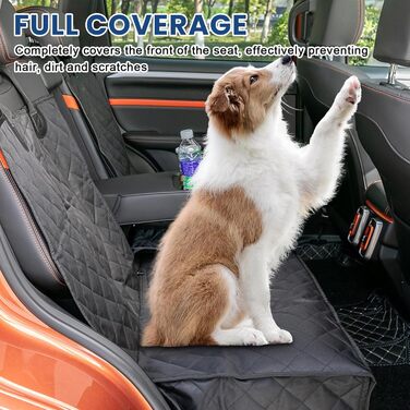 Захист сидіння автомобіля для собак: водовідштовхувальний, антиковзаючий, стійкий до подряпин (135 x 120 см)