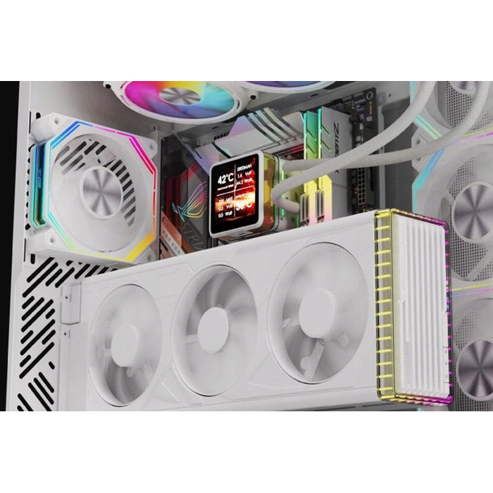 Корпус для комп'ютера darkFlash DY460 White ATX, 4x ARGB вентилятори, USB-C