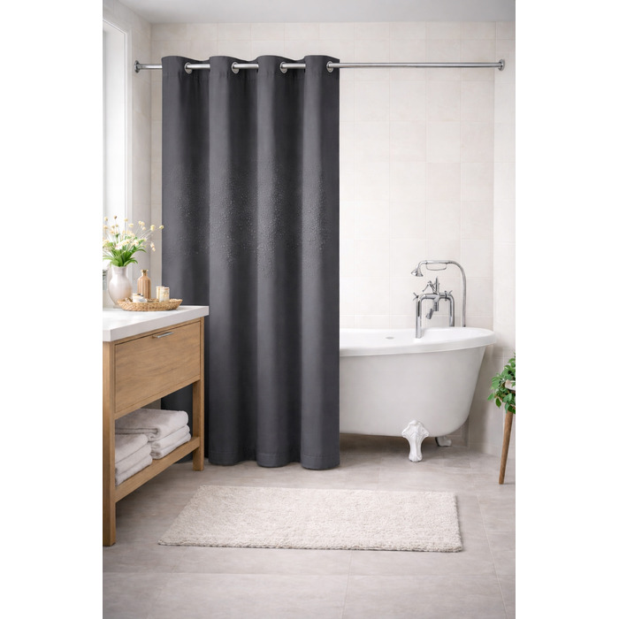 Текстильна штора для ванни NOW-ART, 200 x 200 см