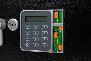 Електронний готельний сейф для ноутбуків Yale YLG/200/DB2 чорний, 24 л, з LCD-дисплеєм та PIN-кодом