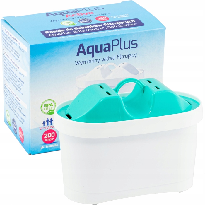 Смінні фільтрувальні картриджі для глека Aquaphor AquaPlus Active, 12 шт.