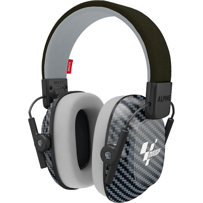Дитячі навушники-заглушники Alpine Muffy – захист від шуму для дітей до 16 років, регульоване наголов'я (Motogp)
