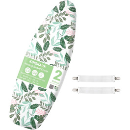 KINGRACK Чохол для гладильної дошки, бавовна, 134 x 45 см, зелений, з товстим фетровим наповнювачем