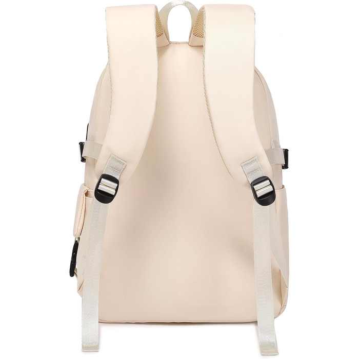 Жіночий рюкзак для ноутбука Acmebon, великий, модний, повсякденний, кремовий