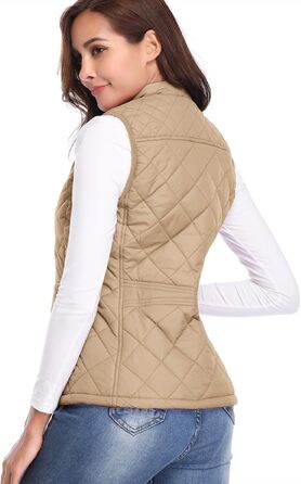 Жіноча жилетка Fuinloth: легка степкова жилетка без рукавів, осінь, колір хакі