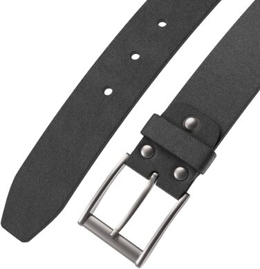 Чоловічий шкіряний ремінь H&H чорного кольору, ширина 38 мм, регульований, для штанів, джинсів, костюма