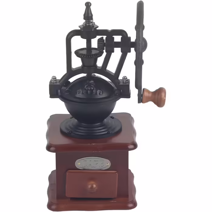 Manual Coffee Grinder, Vintage Espresso Grinder with Hand Crank Portable Coffee Mill Retro Hand Coffee Grinder with Infinite Adjustment, for Coffee Espresso