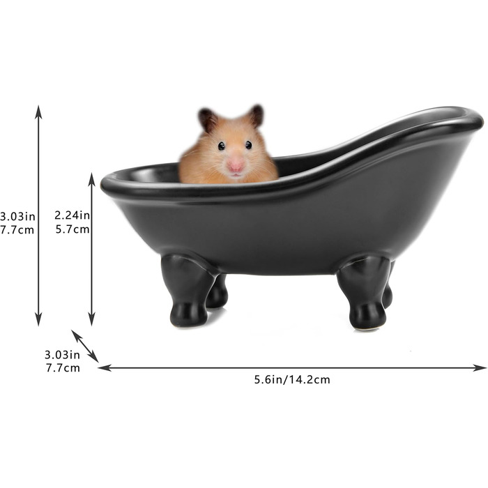 Чорна керамічна міні-ванна для миття лап тварин, мильниця, органайзер для косметики, 1 шт.