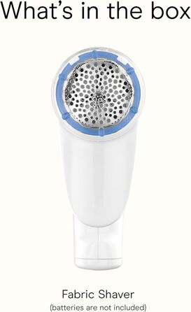 Електричний видалення ворсу Conair CLS1XE: бездротовий прилад для одягу та тканин, білий/блакитний