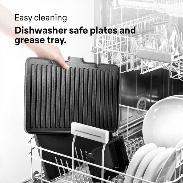 Електричний гриль Braun MultiGrill 7 CG7020: контактний гриль, барбекю та духовка 3-в-1, 2000W, велика поверхня (12 бургеров), для дому