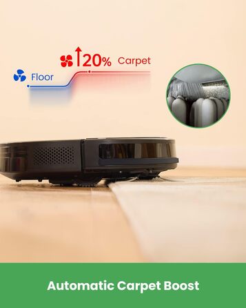 Робот-пилосос Vactidy Nimble T8 2-в-1 з функцією миття, 3000Pa, чорний