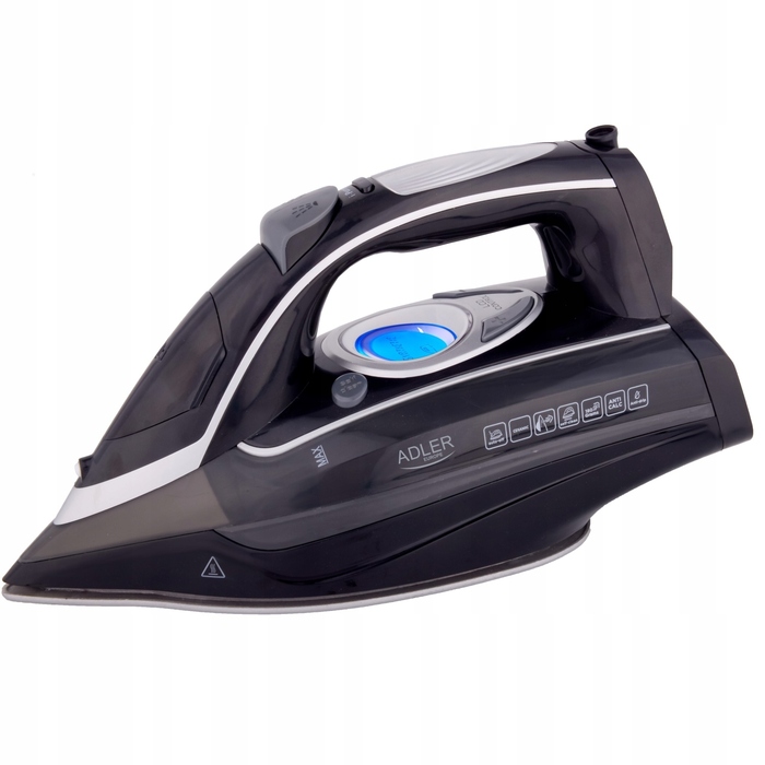 Парова праска з водяним насосом Adler AD5054 LCD 3000W, підошва SWIFT GLIDE
