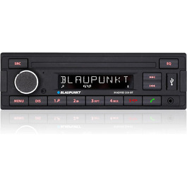 Автомагнітола Blaupunkt Madrid 200 BT з Bluetooth, USB, RDS, Aux, 1-DIN, чорна