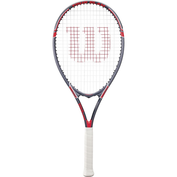 Тенісний ракетка Wilson Tour Slam для дорослих. Розмір ручки 3 - 4 3/8' зелено/чорна (Grip Size 3 - 4 3/8', червона / сіра)