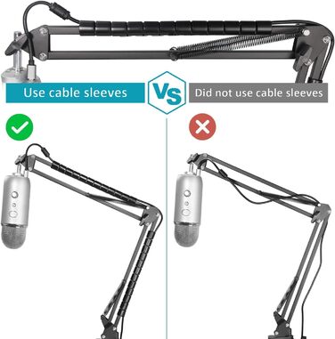 Підставка для мікрофона Blue Yeti SUNMON - міцна, поворотна на 360°, з металевою клямкою. Сумісна з HyperX QuadCast 2, Fifin AM8, Seiren Mini V3, MV7 та іншими мікрофонами.