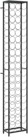 vidaXL Wine Rack 35 Bottles Metal Bottle Rack Bottle Stand Wine Cabinet (34 x 18 x 200 cm)