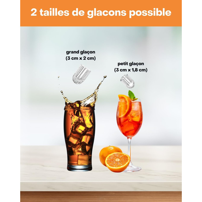 Машина для приготування льоду SENYA – 2 розміри кубиків, 12 кг/24 год, бак 1,3 л, LED-дисплей, інфрачервоне виявлення, нержавіюча сталь