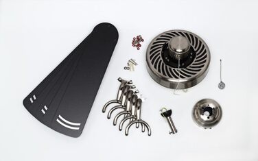 Вентилятор стельовий Cyclone 132 см, з нержавіючої сталі