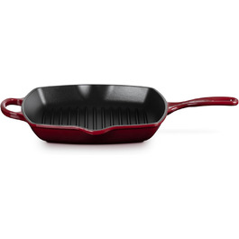 Сковорода-гриль Le Creuset Signature, чавунна, квадратна, 26 см, для всіх типів плит, індукція, 2,86 кг, Chambray