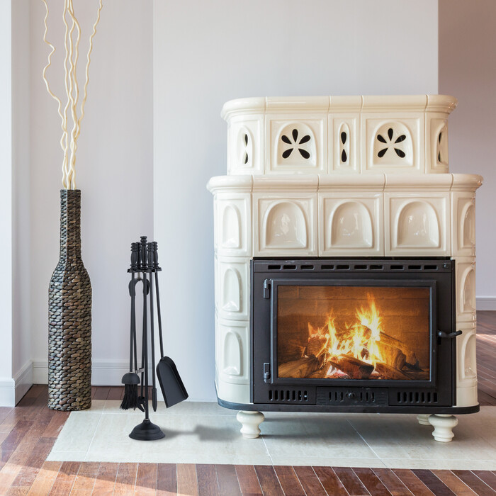 Relaxdays 5-Piece Fireplace Set