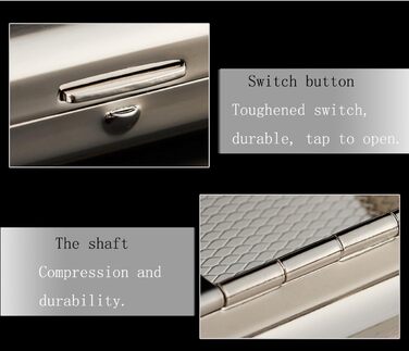 Елегантне металеве тютюнотримач з нержавіючої сталі, срібного кольору, вміщує 16 сигарет (з брендованою подарунковою коробкою, тиснення)