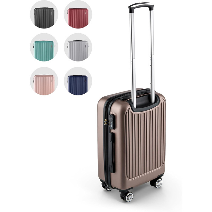 ABS валіза Hartschalenkoffer Easy Move - ергономічна та безпечна, 54 см, колір кави
