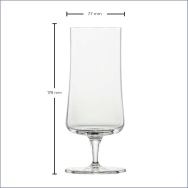 Набір склянок для пива Schott Zwiesel Basic 0.3 л (4 шт.), класичні келихи для крафтового пива, Tritan-кристал, Made in Germany