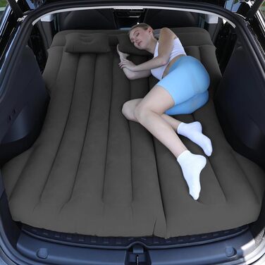 Надувний матрац для авто, SUV, багажник, для кемпінгу та подорожей, чорний