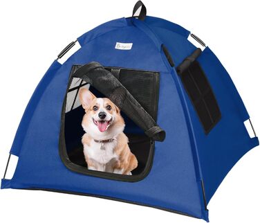 Водонепроникне намет-будиночок для собак та котів, Типi, для внутрiшнього та зовнiшнього використання, блу/S