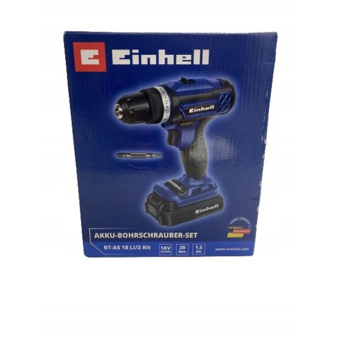 Комплект акумуляторного шуруповерта EINHELL BT-AS 18 Li 2 (18 В, 1.5 Аг)