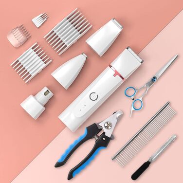 Машинка для стрижки собак Leise, 4 в 1: стрижка тіла, обличчя, вух, подушечок лап. Ідеально для собак та котів.