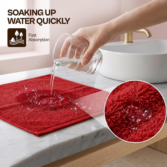 Набір м'яких фланелевих рушників для обличчя Utopia Towels, 100% бавовна, гігроскопічні та якісні, чорний/білий