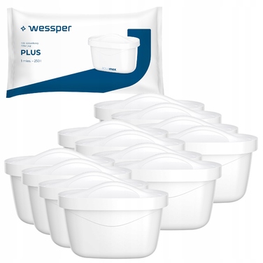 Смінні фільтри для води Wessper Aquamax PLUS для фільтрувального глечика, 12 шт.