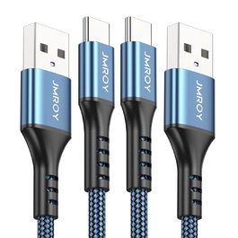Кабель USB-C 2 шт. (1м + 2м) блакитний, 3.1A, для Samsung, Huawei та інших